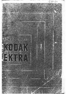 Kodak Ektra manual. Camera Instructions.